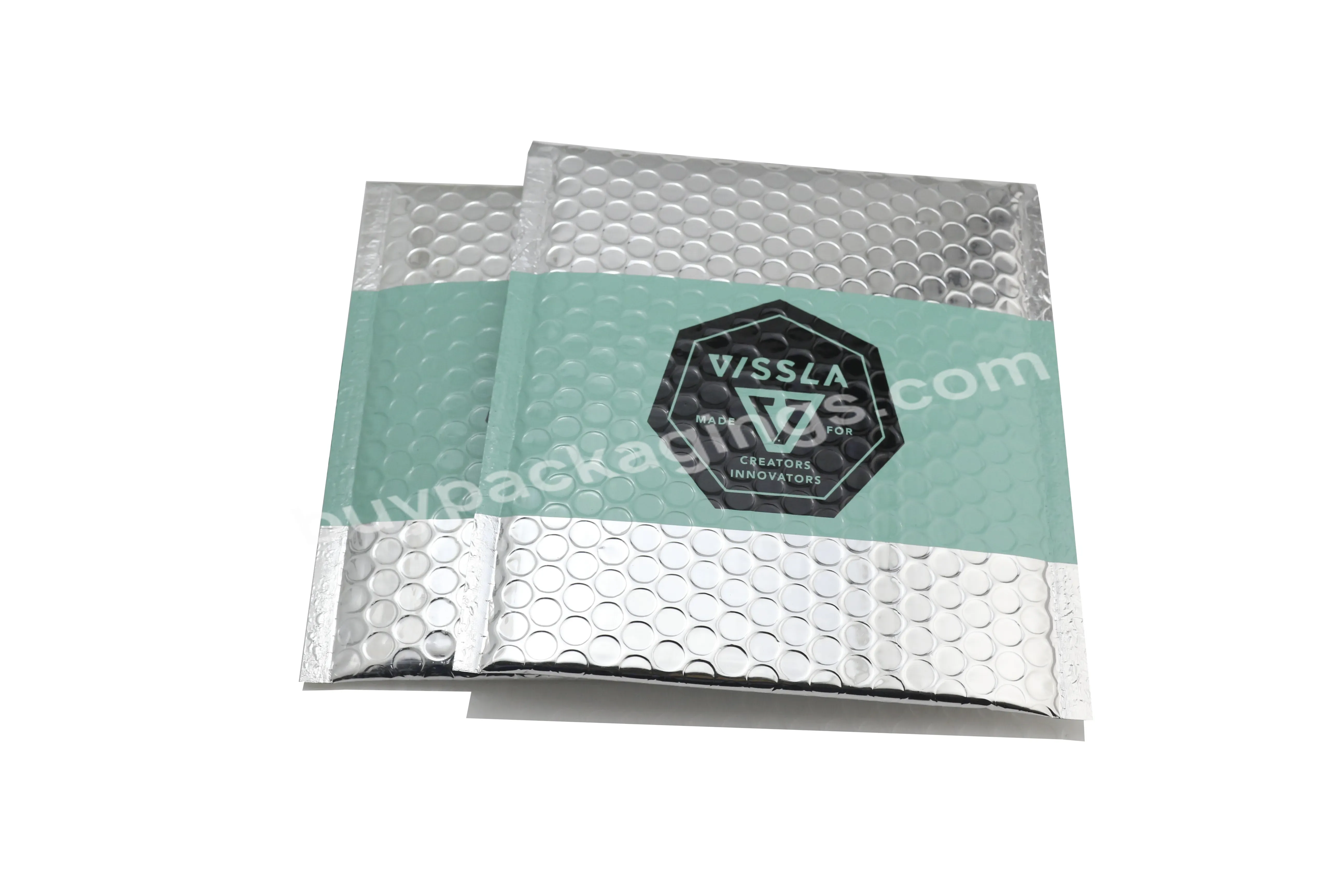 Custom Print Various Color Envelopes Bubble Bag Foil Metallic Bubble Mailers Envelope Wholesale Aluminum Express Mailer Bag