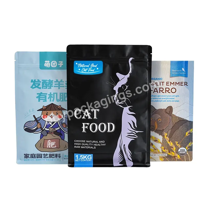 Custom Print Wholesale Aluminum Foil Zip Lock Laminated Plastic Package Bags Dog Pet Pedigree Food Packaging Pouch