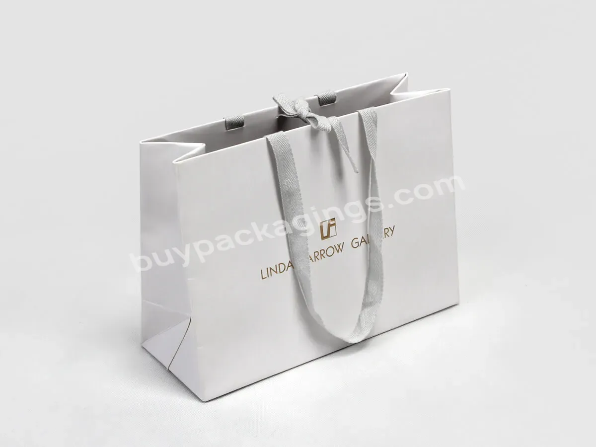 Custom Print With Your Logo Paper Shopping Bags With Handle For Cloths Underwear