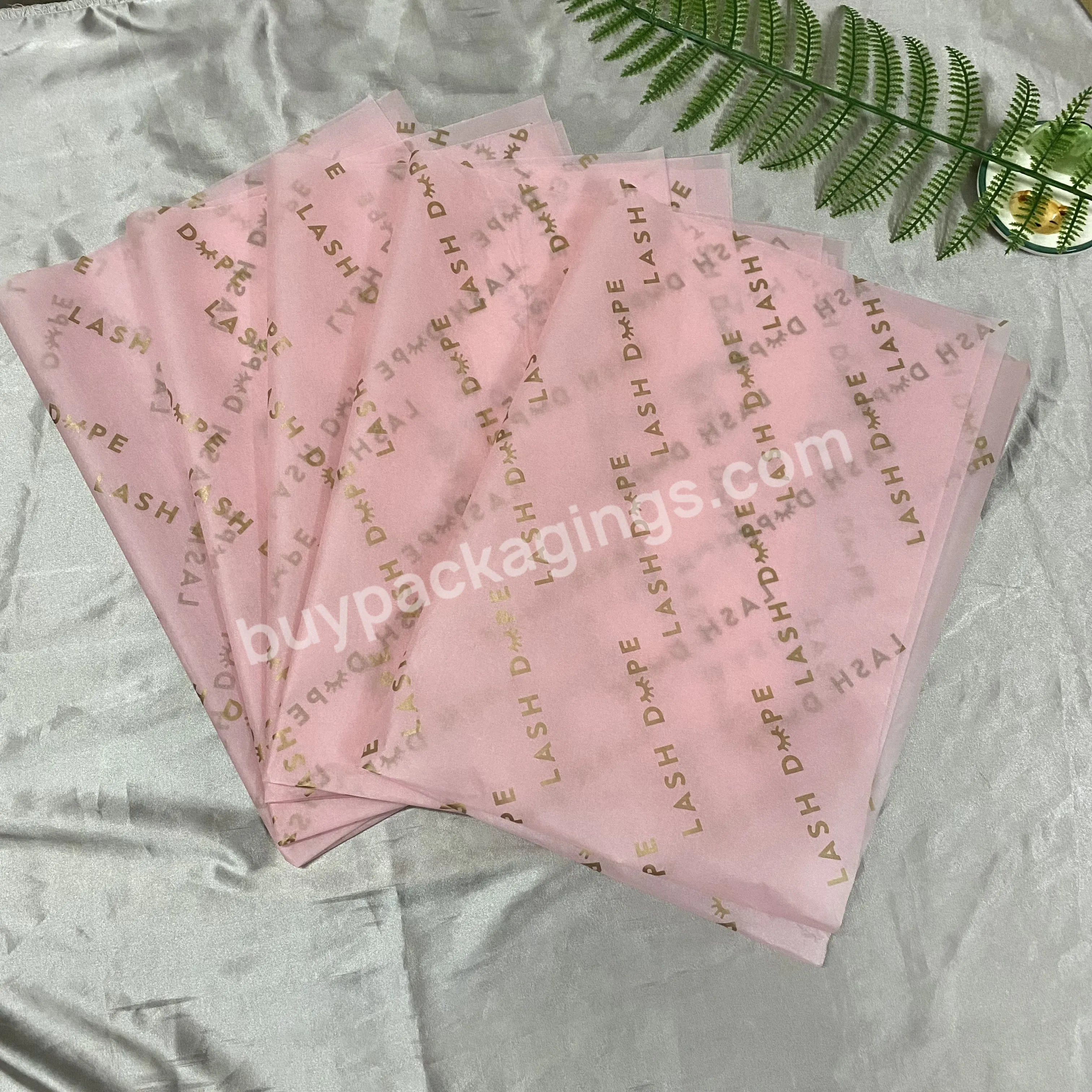 Custom Printed 17g Packaging Gift Tissue Paper 50*50 Cm Christmas Wrapping Paper For Clothes