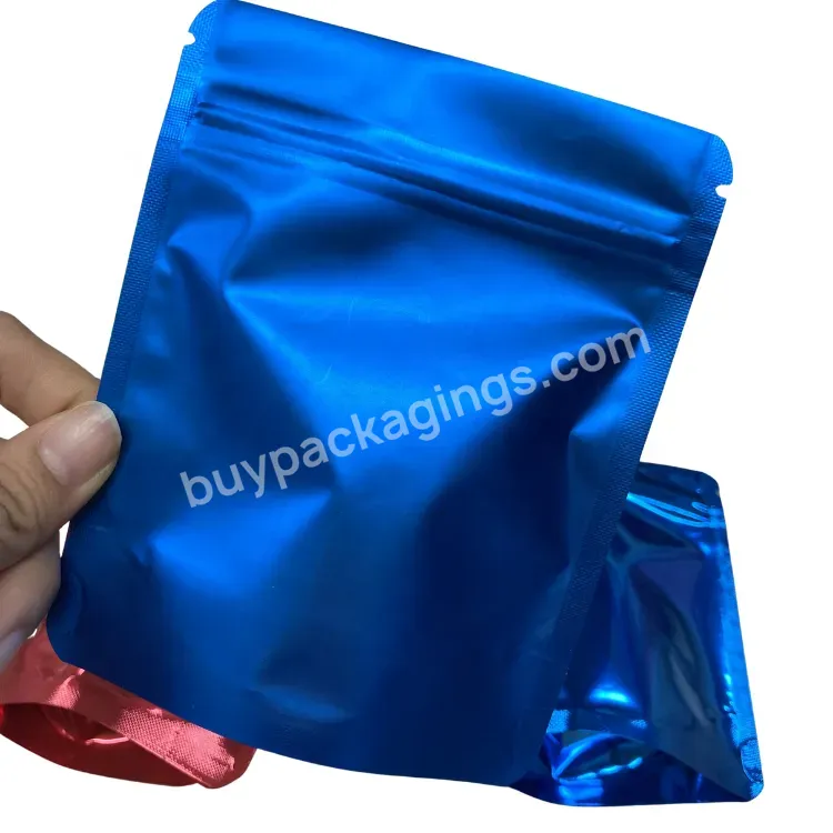 Custom Printed 1/8 Oz Candy Food Child Proof Small Ziplock Bag Plastic Smell Proof Colored Mylar Bags Stand Up Pouch 3.5g