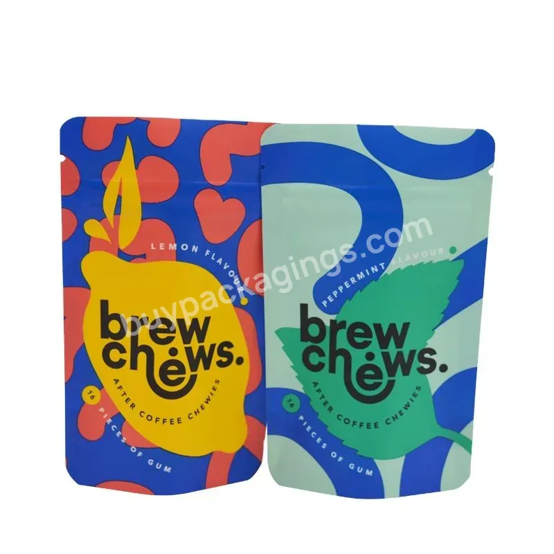 Custom Printed 7g 14g 28g Mylar Bag Plastic Mylar Pouch Resealable Stand Up Zip Lock Food Bags