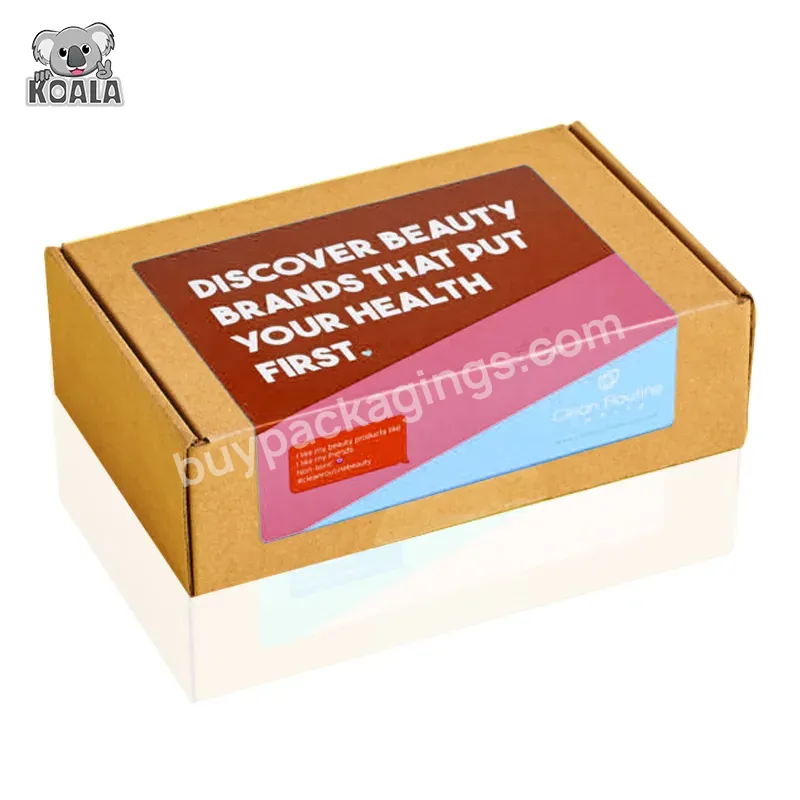 Custom Printed 9x6x2 Kraft Shipping Box For Cosmetics
