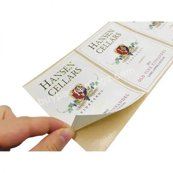 Custom Printed Adhesive Labels Hologram Stickers Bottle Packaging Datang Printing