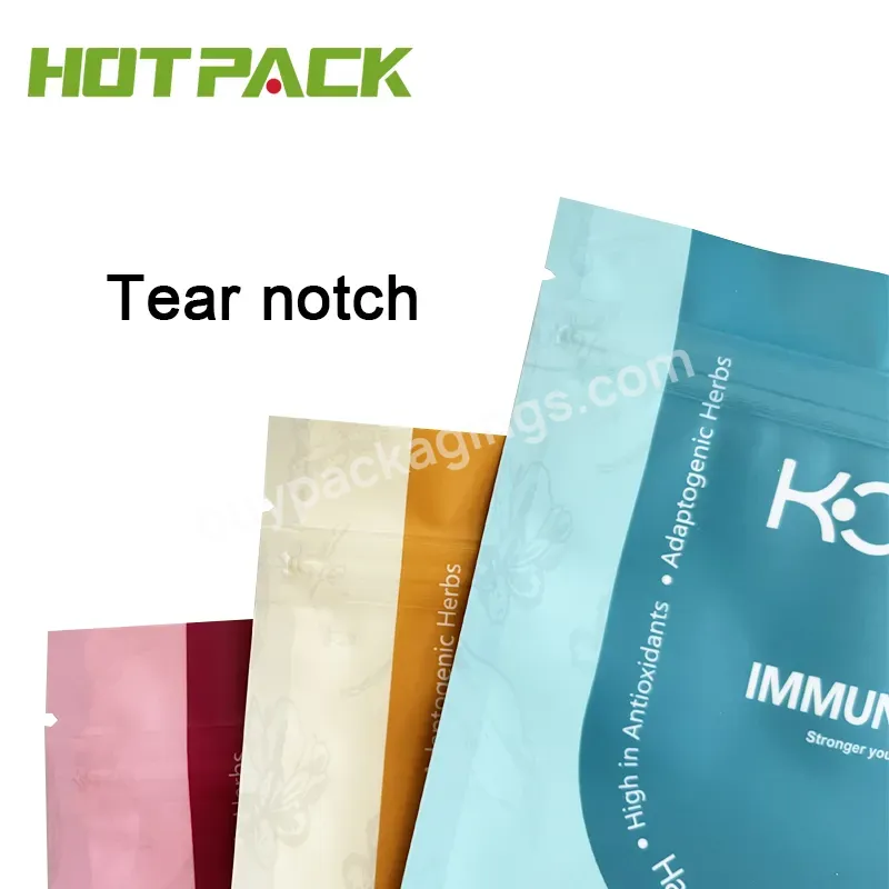 Custom Printed Aluminum Foil Resealable Zipper Plastic Stand Up Dried Fruit Tea Food Mylar Packaging Bags