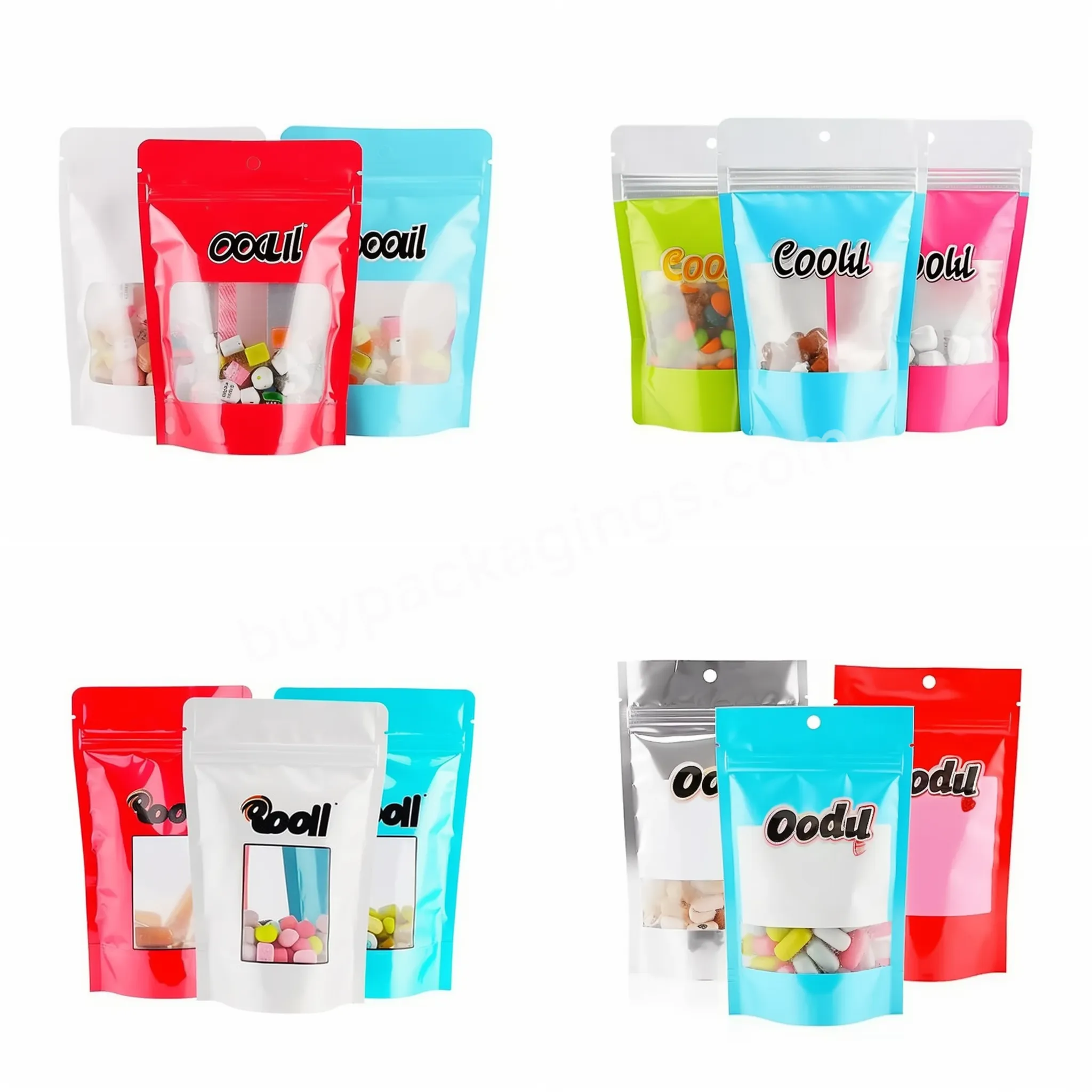 Custom Printed Bags Smell Proof Cookie Food Packaging Plastic Mylar Packing Bags With Logo Stand Up Zip Lock Pouch