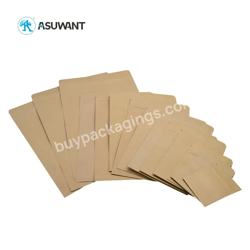 Custom Printed Biodegradable Plastic Packaging Plastic Bag Packaging Kraft Paper Plastic Bags