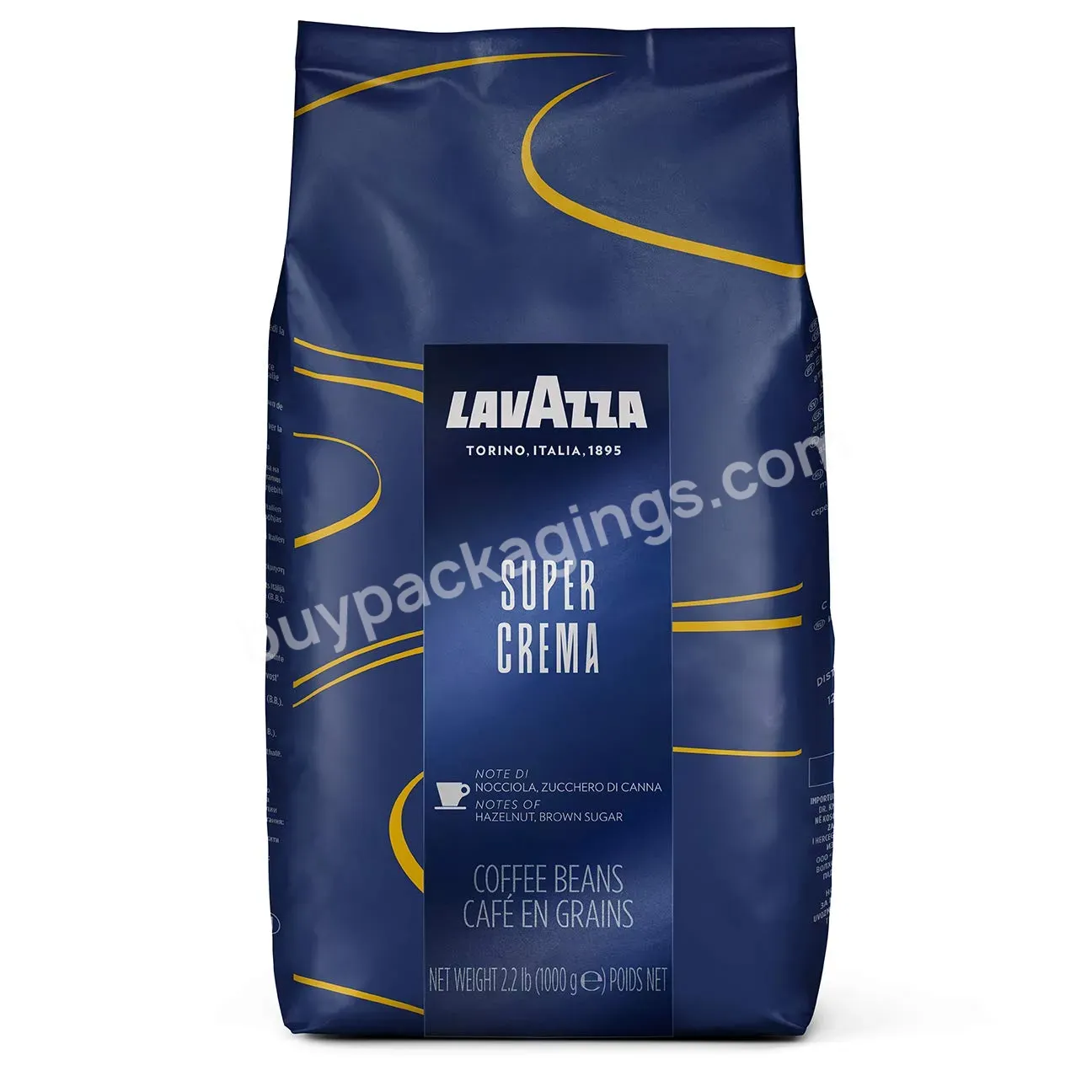 Custom Printed Box Pouch Flat Bottom Pouch Zipper Bag Aluminum Foil Pouch Composite Dark Grun Coffee Bags Valve Bags