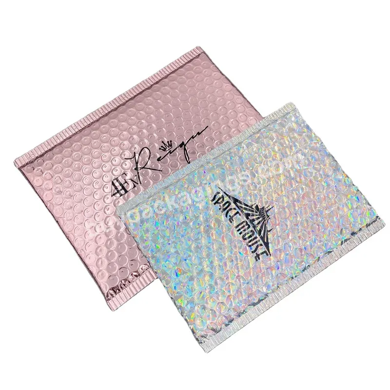 Custom Printed Bubble Mailer Padded Envelopes Packaging Bag Rose Gold Bubble Mailer