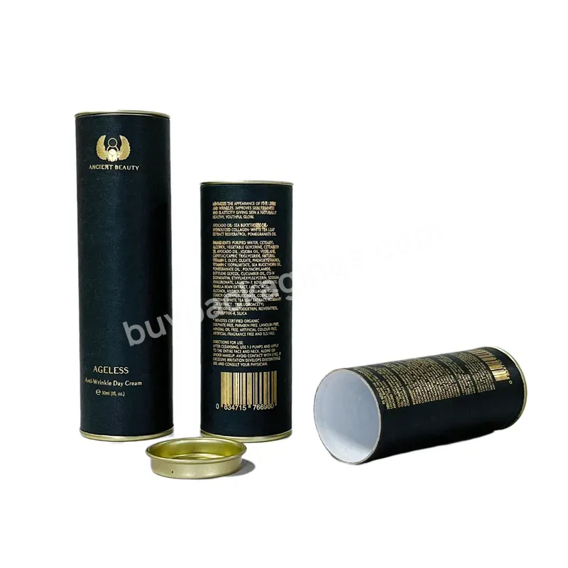 Custom Printed Clear Cardboard Cylinder Food Grade Packaging Round Shaper Kraft Paper Tube For Tea Package