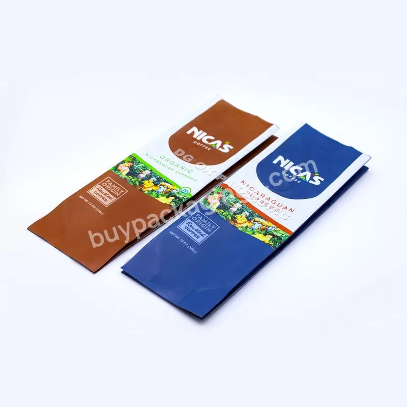 Custom Printed Coffee Bags Aluminum Foil Side Gusset Pouch Tin Tie Factory Direct Sale Plastic Coffee Bag With Valve