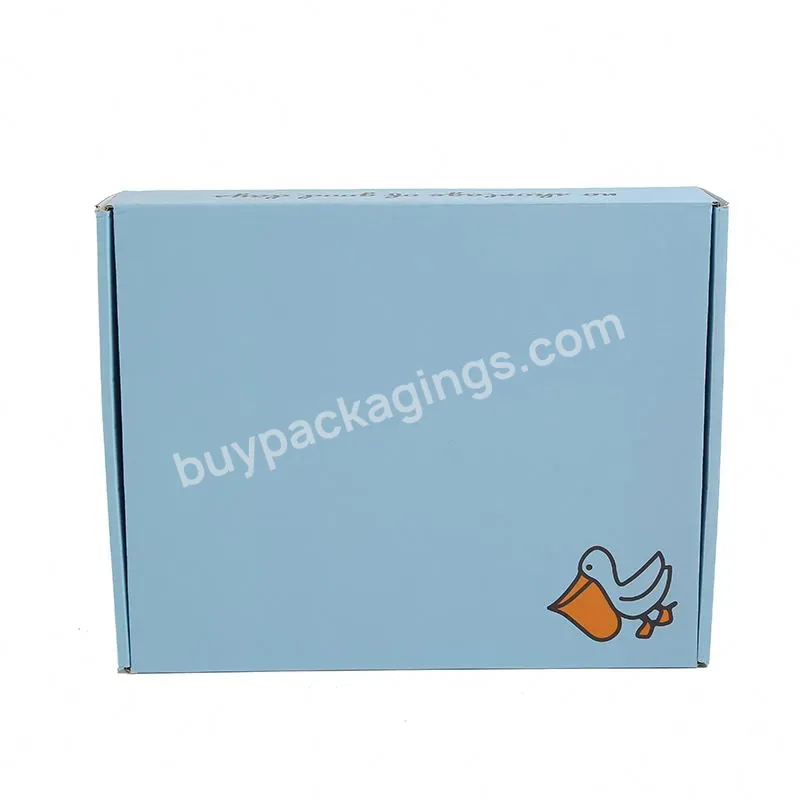 Custom Printed Colored Corrugated Paper Mailer Boxes Cardboard Carton Apparel Clothes Packaging Shipping Boxes