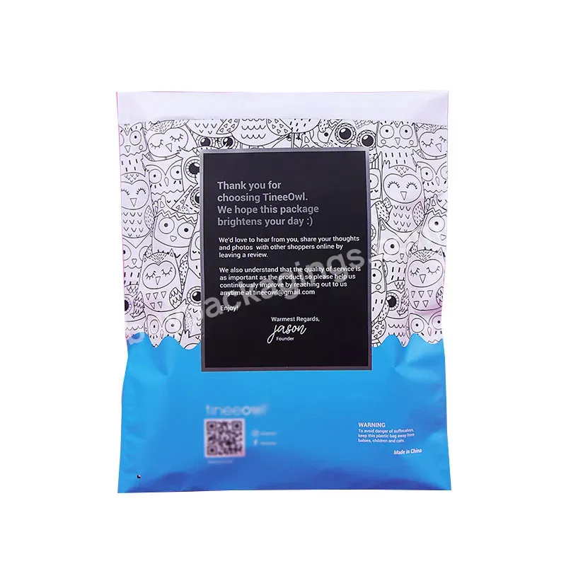 Custom Printed Compostable Plastic Poly Mailer Courier Delivery Mailing Flyer Packaging Bags