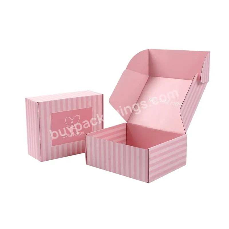 Custom Printed Corrugated Cardboard Carton Packaging Box Colorful Plain Mail Post Box Delivery Boxes With Logo