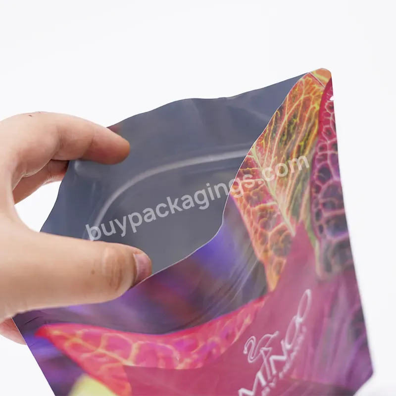 Custom Printed Design Logo Aluminum Foil Smell Proof Plastic Packaging Mylar Ziplock Food Pouch Bags With Ziplock