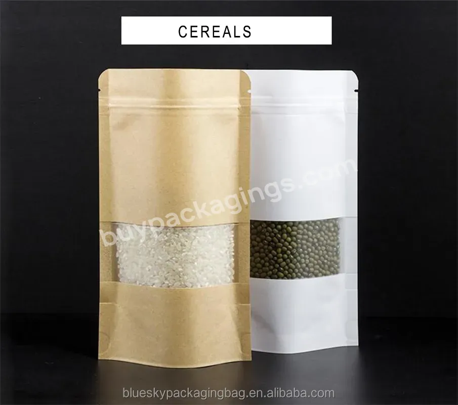 Custom Printed Design Smell Proof Mylar Packaging Bags Plastic Stand Up Food Pouch With Window