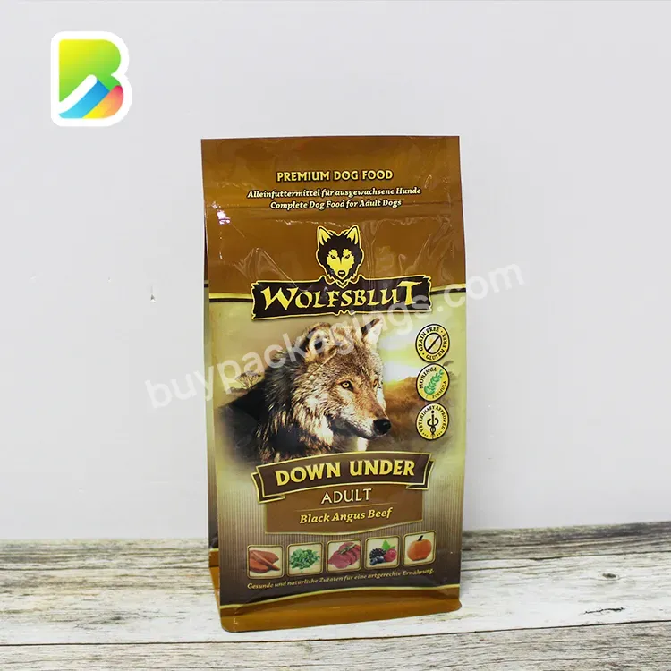 Custom Printed Dog Food Pouch Packaging Plastic Zip Lock Package Snack Pet Treat Food Bag