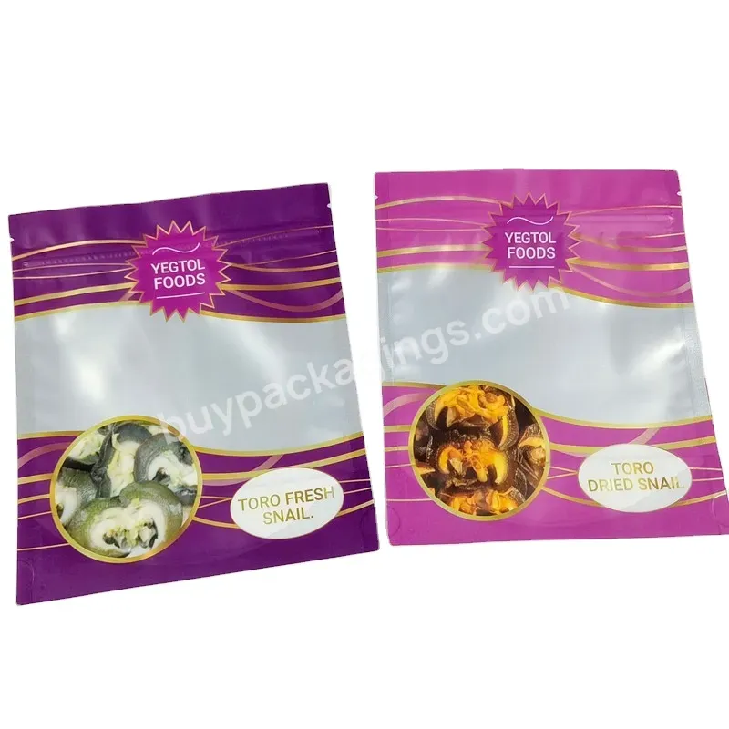 Custom Printed Doypack Food Dry Fruit Mushroom Plastic Pouch Spice Packaging Bag For Beef Jerky