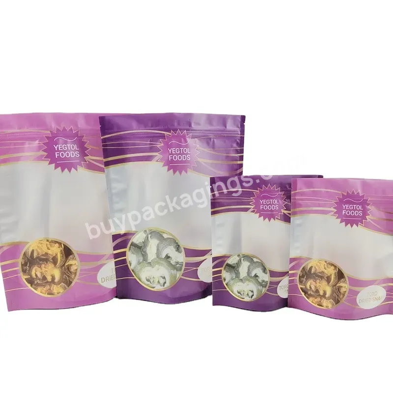 Custom Printed Doypack Food Dry Fruit Mushroom Plastic Pouch Spice Packaging Bag For Beef Jerky