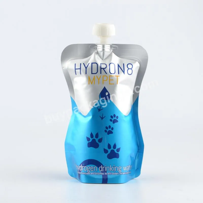 Custom Printed Eco-friendly Biodegradable Personal Customize Shaped Squeeze Liquid Stand Up Bag Juice Spout Pouch