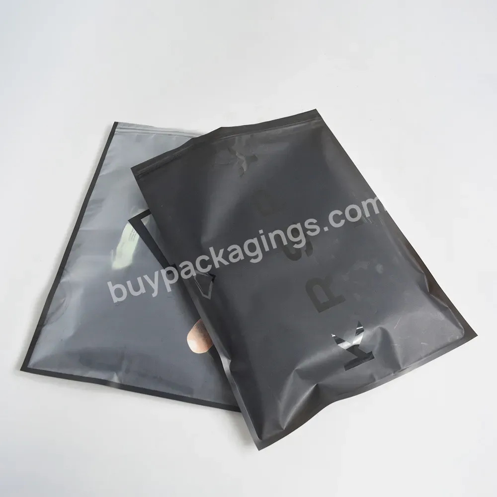 Custom Printed Eco Friendly Cpe Eva Frosted Pp Zipper Bags Ziplock Bags Shipping Bags For Clothing