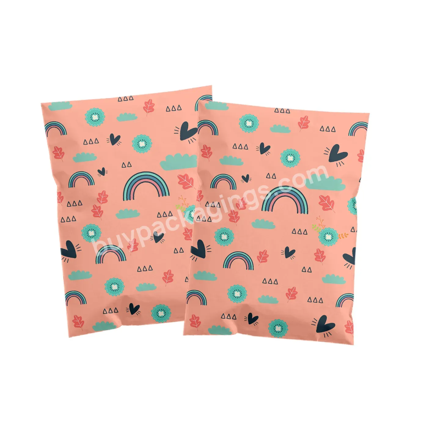 Custom Printed Eco Friendly Self Sealing Plastic Poly Bags Courier Shipping Bag For Clothing