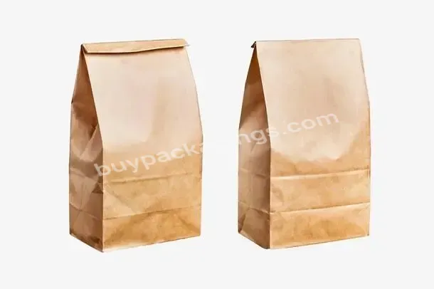 Custom Printed Eco Friendly Shopping Bag Craft Kraft Paper Food Packaging Paper Bags With Your Own Logo