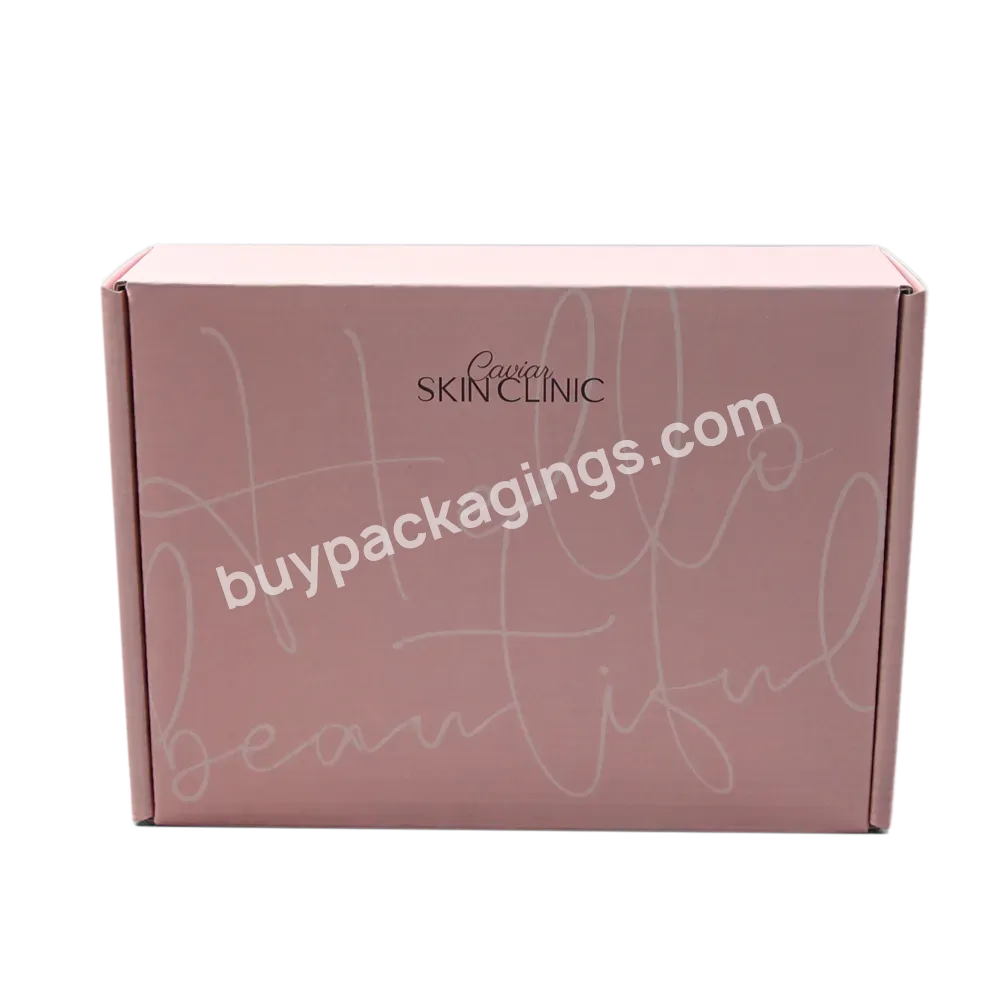 Custom Printed Ecommerce Mail Mailer Mailing Shipping Cosmetic Makeup Beauty Luxury Gift Pr Packaging Corrugated Kraft Paper Box