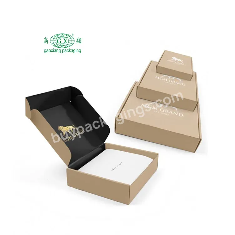 Custom Printed Ecommerce Mail Shipping Cosmetic Makeup Luxury Gift Corrugated Kraft Paper Box