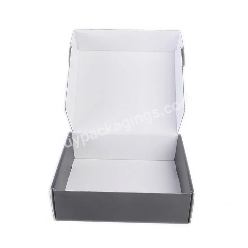 Custom Printed Ecommerce Packaging White Corrugated Mailer Shipping Box With Logo
