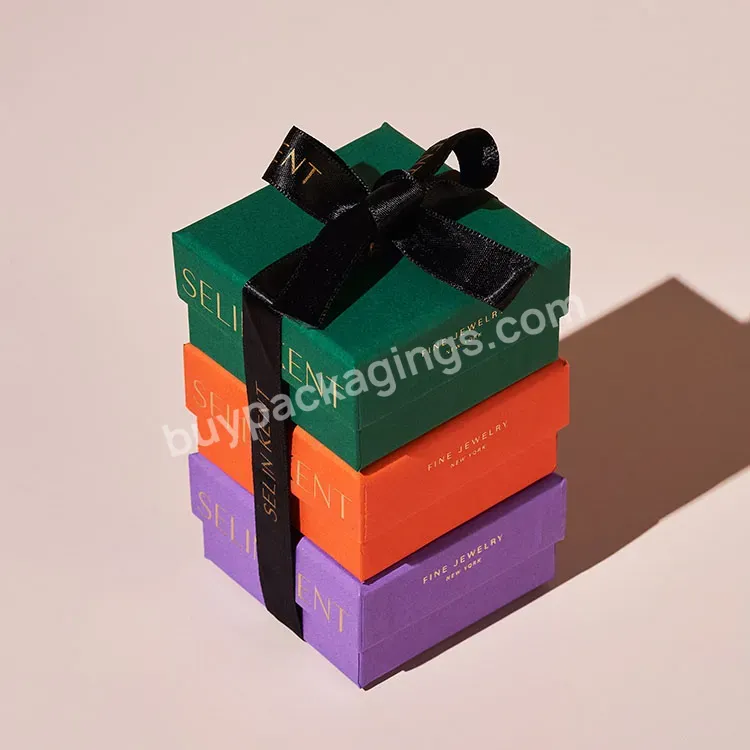 Custom Printed Factory Luxury Earring Box Earring Packaging Box Paper Jewelry Box