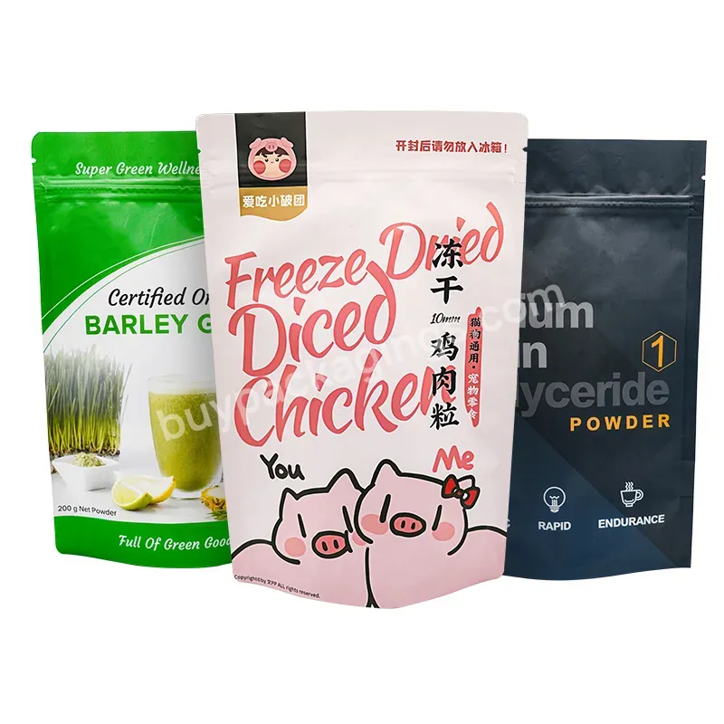 Custom Printed Food Grade Ziplock Snack Plastic Pouch Food Packaging Bag