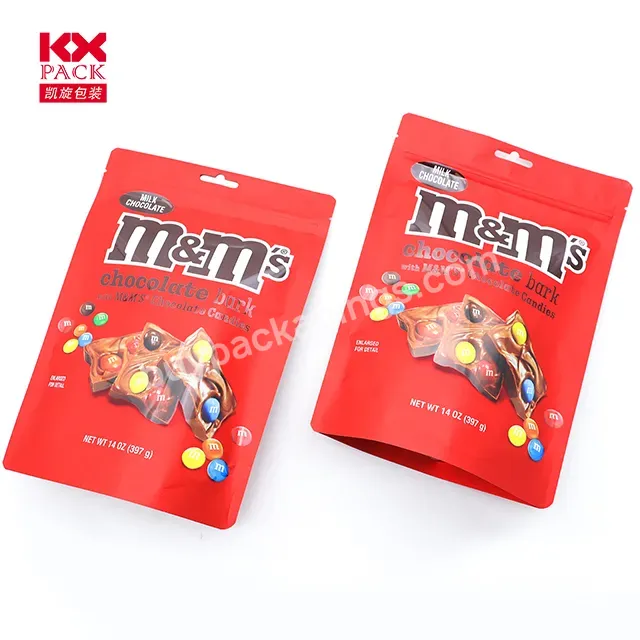 Custom Printed Food Packaging Bag Mylar Bag Candy Chocolate Bag Stand Up Pouch With Zipper For Candy Packaging