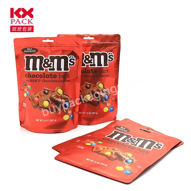 Custom Printed Food Packaging Bag Mylar Bag Candy Chocolate Bag Stand Up Pouch With Zipper For Candy Packaging