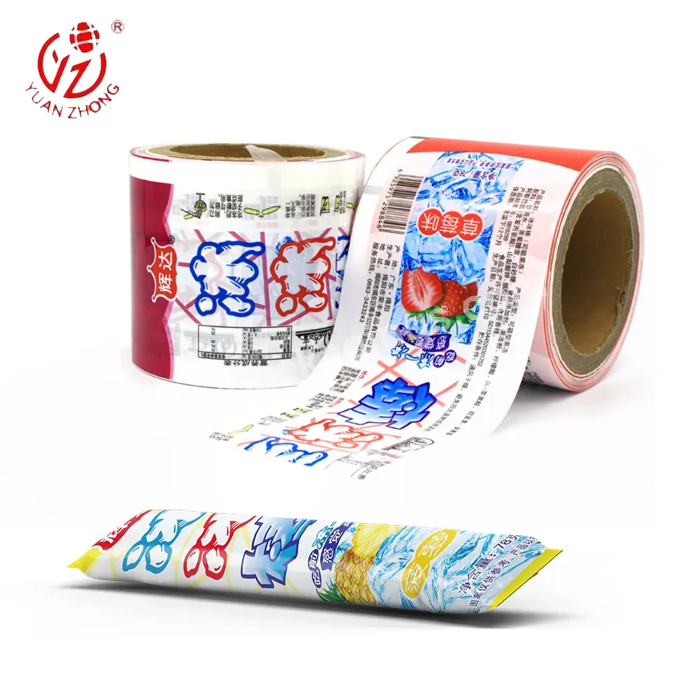 Custom Printed Food Packaging Laminated Material Plastic Fim Oem&odm Nylon Ice Cream Packaging Film Roll