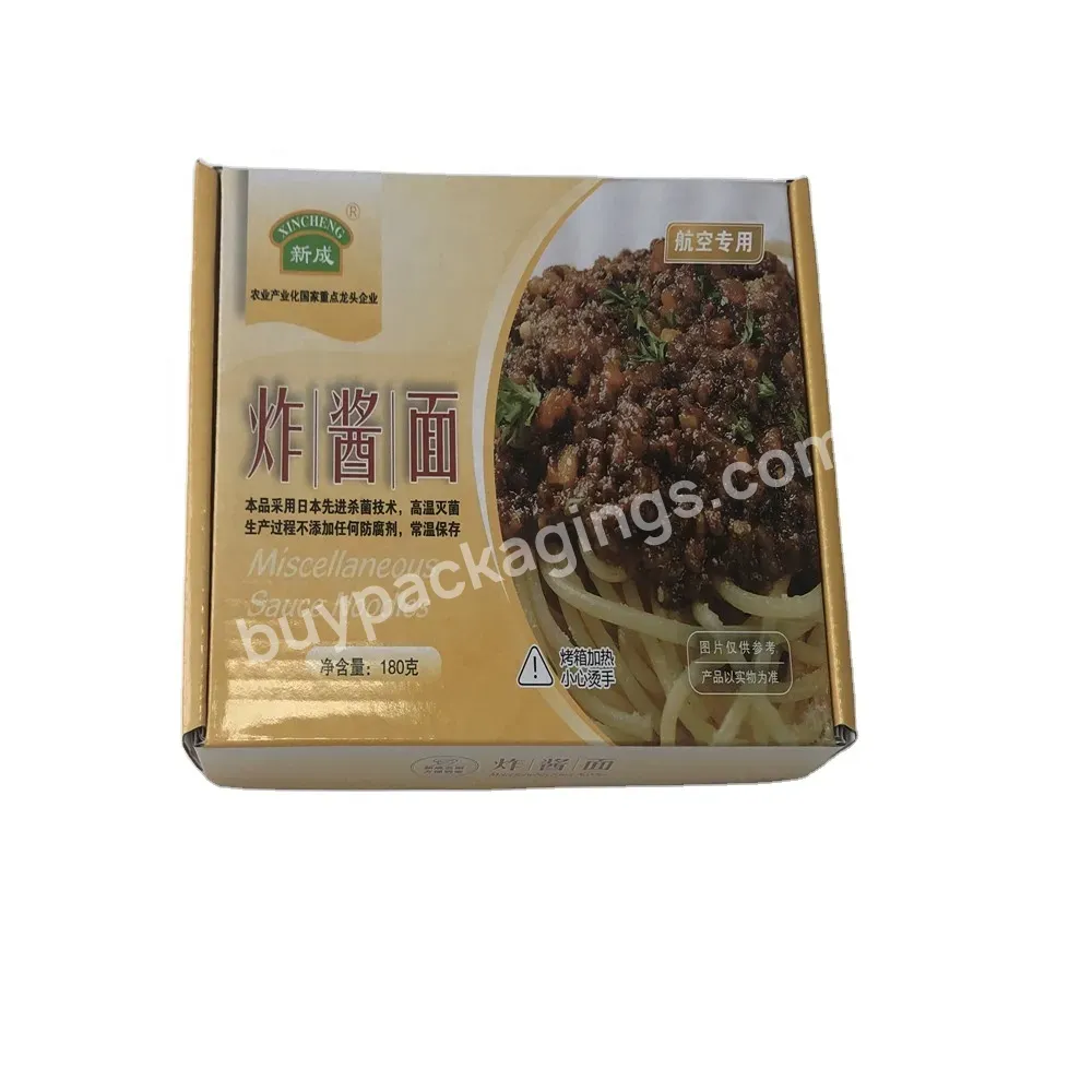 Custom Printed Food Packaging Shipping Carton Box For Food/ Braised Beef Noodles