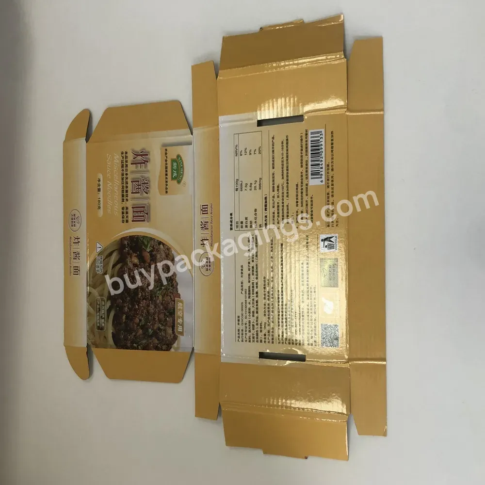 Custom Printed Food Packaging Shipping Carton Box For Food/ Braised Beef Noodles