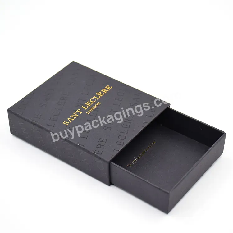 Custom Printed For Gift Pack Luxury Sliding Paper Rigid Pull Out Sleeve Boxes Drawer Box Packaging