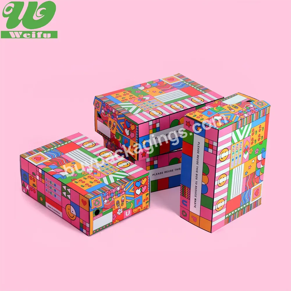Custom Printed Gift Apparel Packing Postal Box Shoes Packaging Corrugated Cardboard Paper Sending Box Packaging Box Green