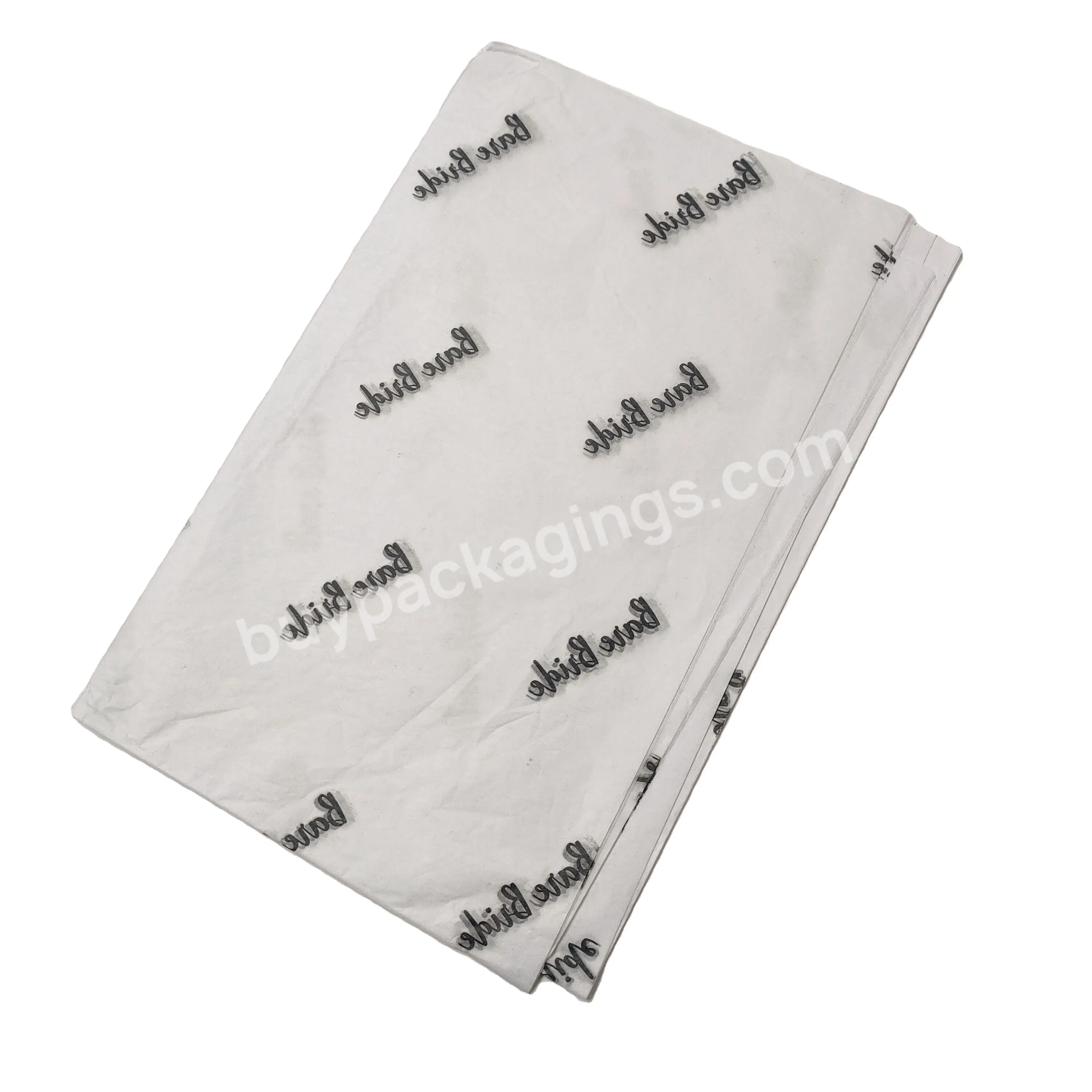 Custom Printed Gift Wrapping Paper Clothing Tissue Paper With Logo