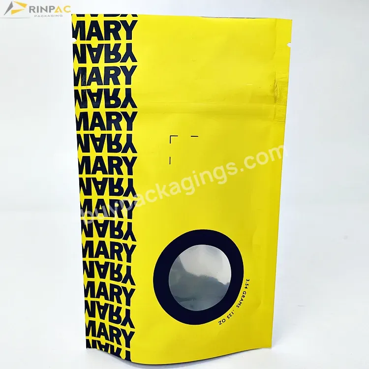 Custom Printed Heat Seal 3.5 7g 1oz Plastic Zip Lock Smell Proof Stand Up Pouch Mylar Packing Bag With Zipper For Food Packaging