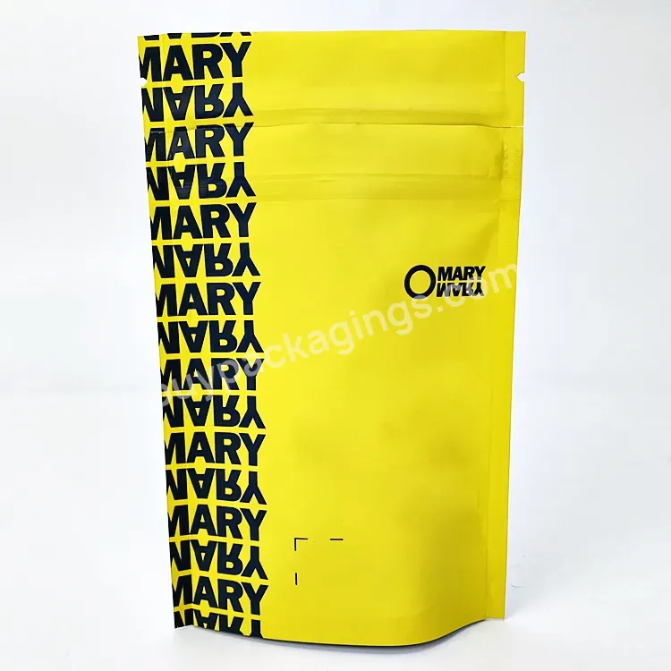 Custom Printed Heat Seal 3.5 7g 1oz Plastic Zip Lock Smell Proof Stand Up Pouch Mylar Packing Bag With Zipper For Food Packaging