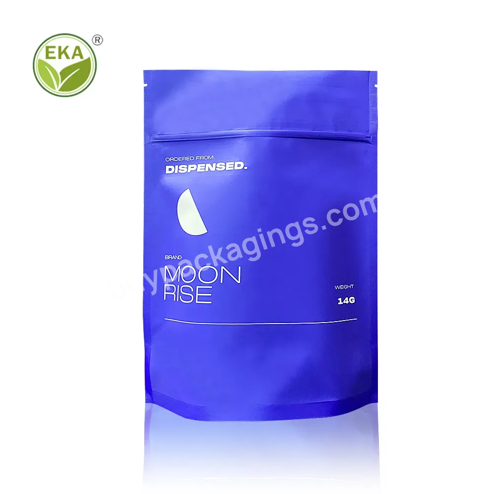 Custom Printed Heat Seal 3.5 7g 1oz Plastic Zip Lock Smell Proof Stand Up Pouch Packaging Mylar Bags