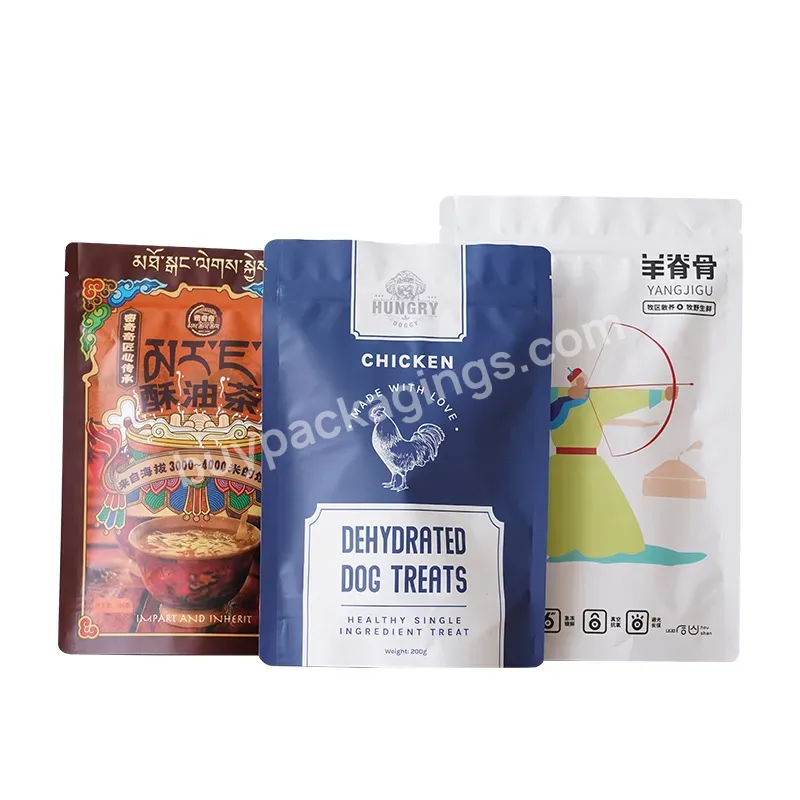 Custom Printed High Quality Food Packaging Digital Printed Resealable Stand Up Pouching Bags
