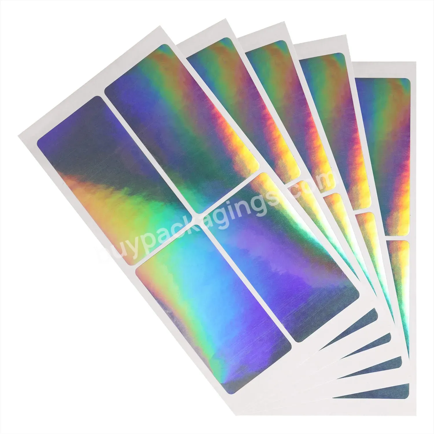 Custom Printed High Quality Laser Paper Stickers Bottle Label Package Hologram Vial Labels