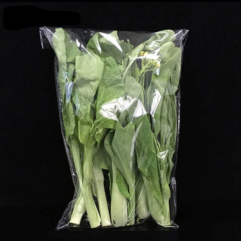 Custom Printed Hole transparent Opp Fresh Fruit Vegetables Packaging Breathable Plastic Bag
