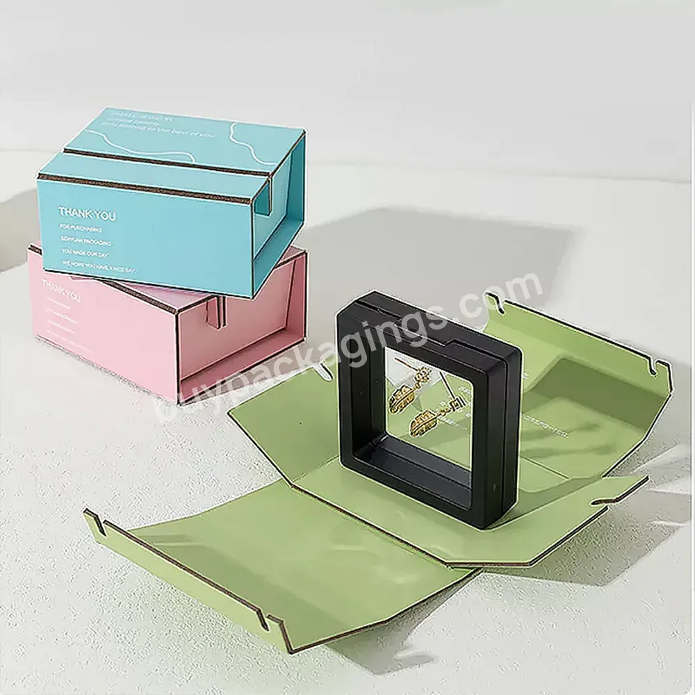 Custom Printed Jewelry Box Packaging Bracelet Paper Gift Ring Packaging Jewelry Box With Logo Gift Box
