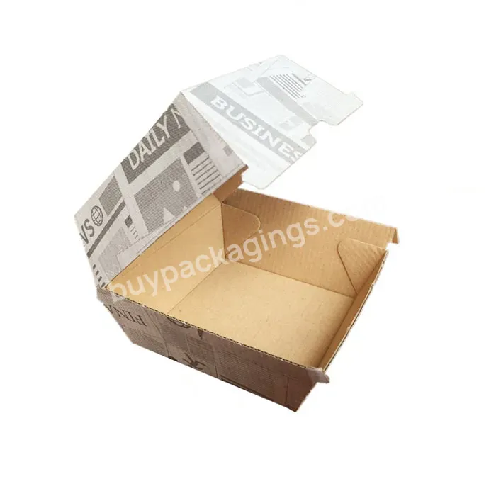 Custom Printed Kraft Box Food Container Hamburger Paper Box Food Packing Box Factory