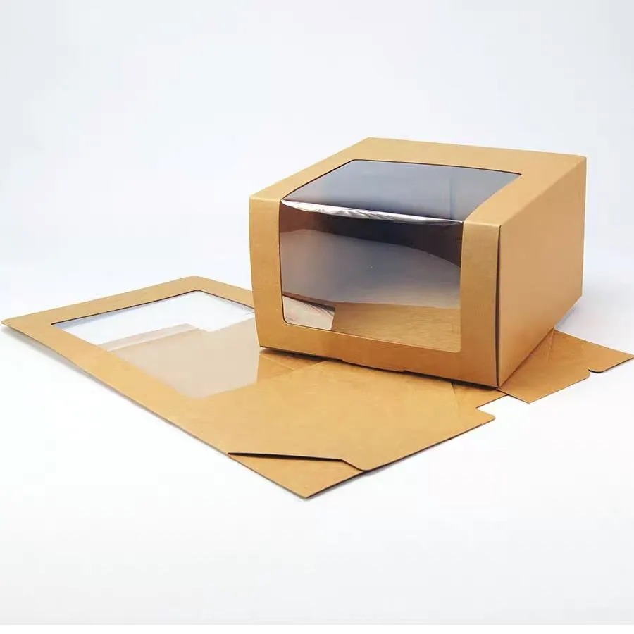 Custom Printed Kraft Craft Paper foldable Box Gift Packaging for hat packaging gift paper boxes