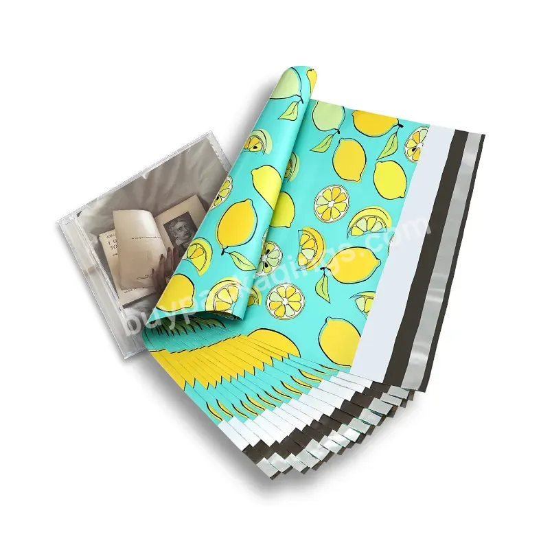 Custom Printed Lemon Self Seal Waterproof New Material Courier Bag Plastic Eco Friendly Mailer Bags Mailing Package Bags